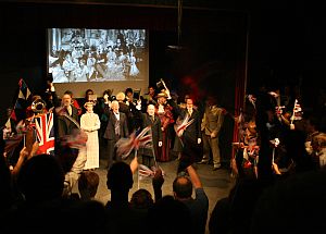 The Opening of Gouthwaite Reservoir: The Audience Wave Patriotically!